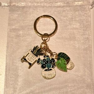 Crazy plant lady key chain
